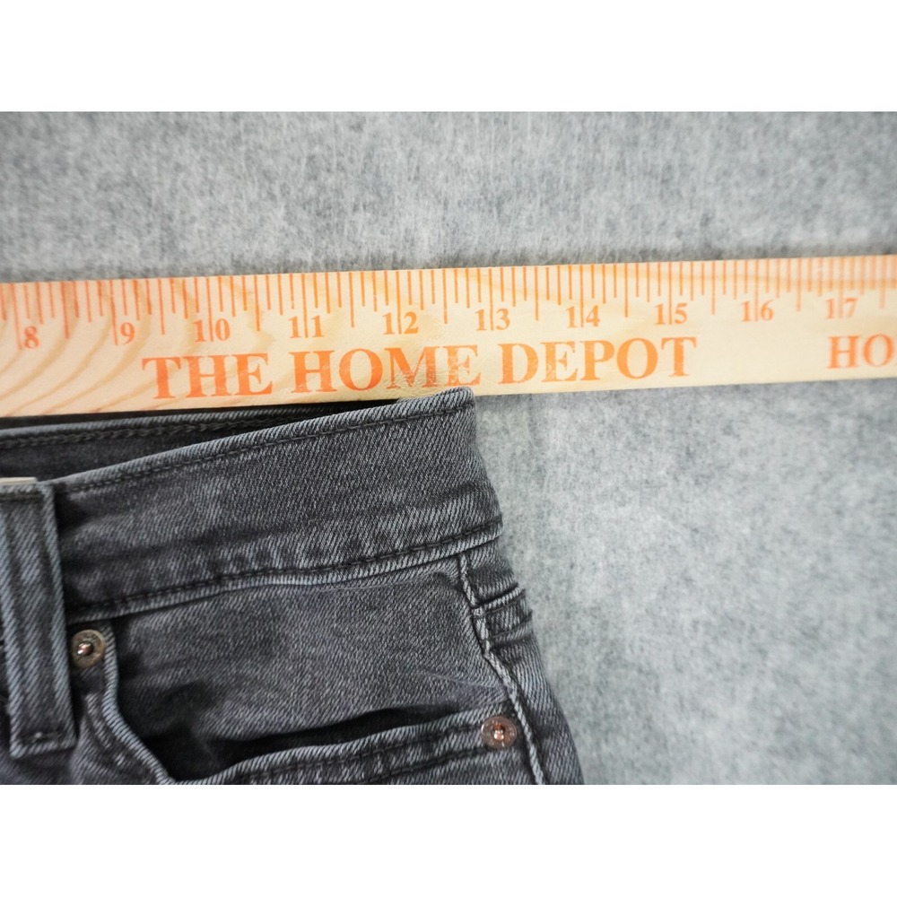 Levis Jeans Womens 27 Fits 25x24.5 Wedgie‎ Straight Denim Stretch Mid Rise Black - Picture 6 of 13